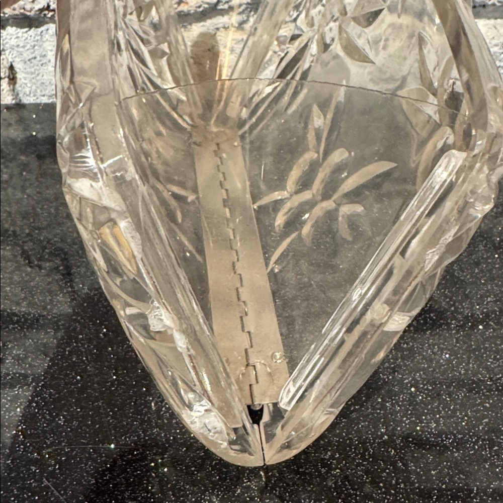 50s Elegant Lucite Clear Clutch Bag - Picture 8 of 13